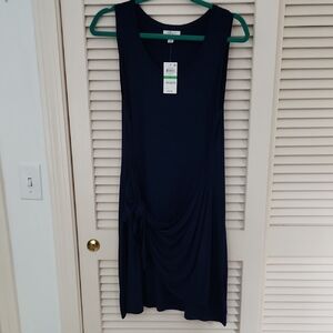 Style & Co Navy Blue Sheath Mini Dress Sleeveless Scoop Neck